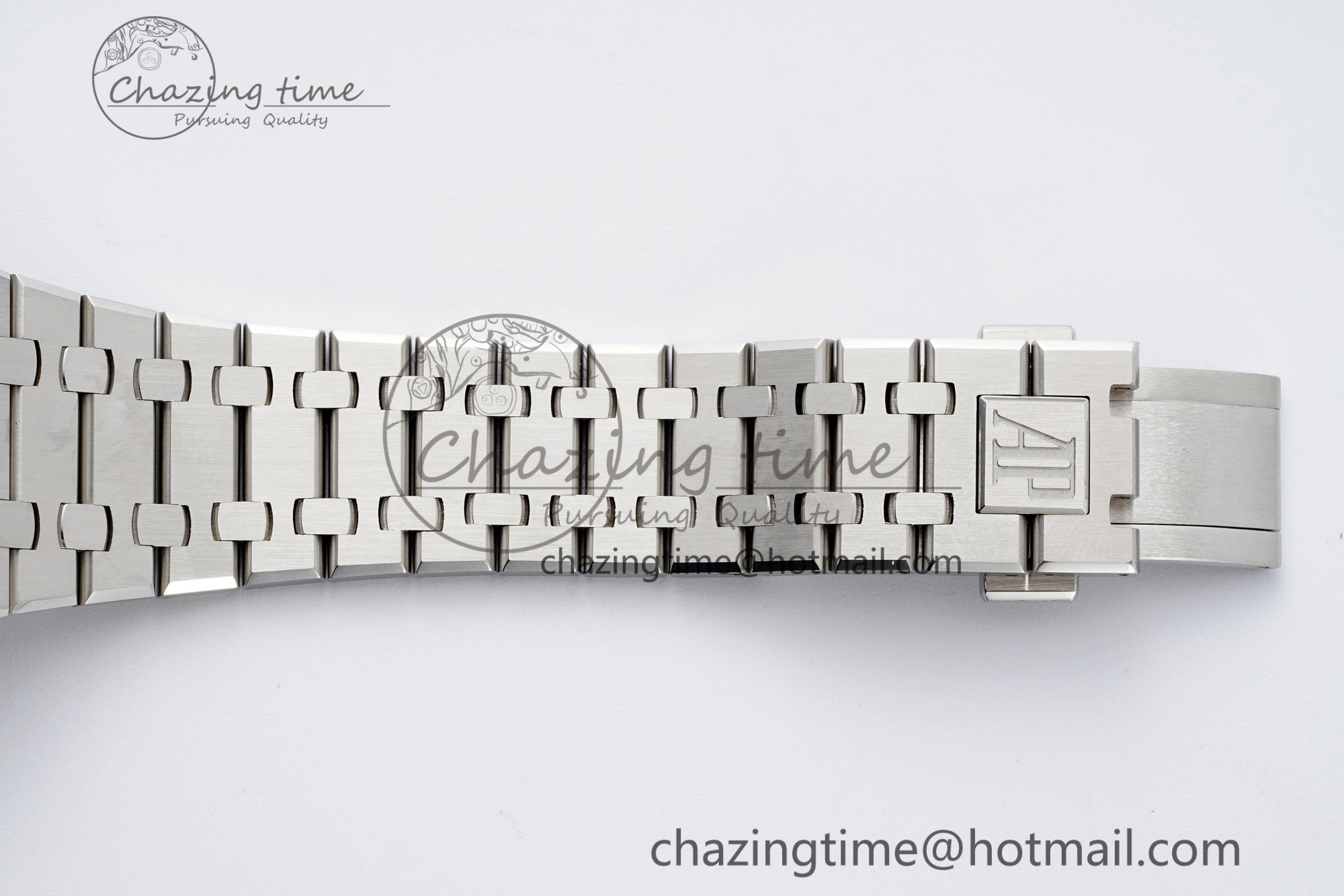 Royal Oak 41mm 15400 SS APSF 1:1 Best Edition Black Textured Dial on SS Bracelet A3120 Super Clone V NewStyle 4728