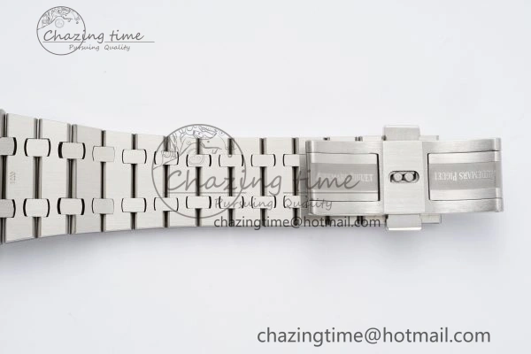 Royal Oak 41mm 15400 SS APSF 1:1 Best Edition Black Textured Dial on SS Bracelet A3120 Super Clone V NewStyle 4728