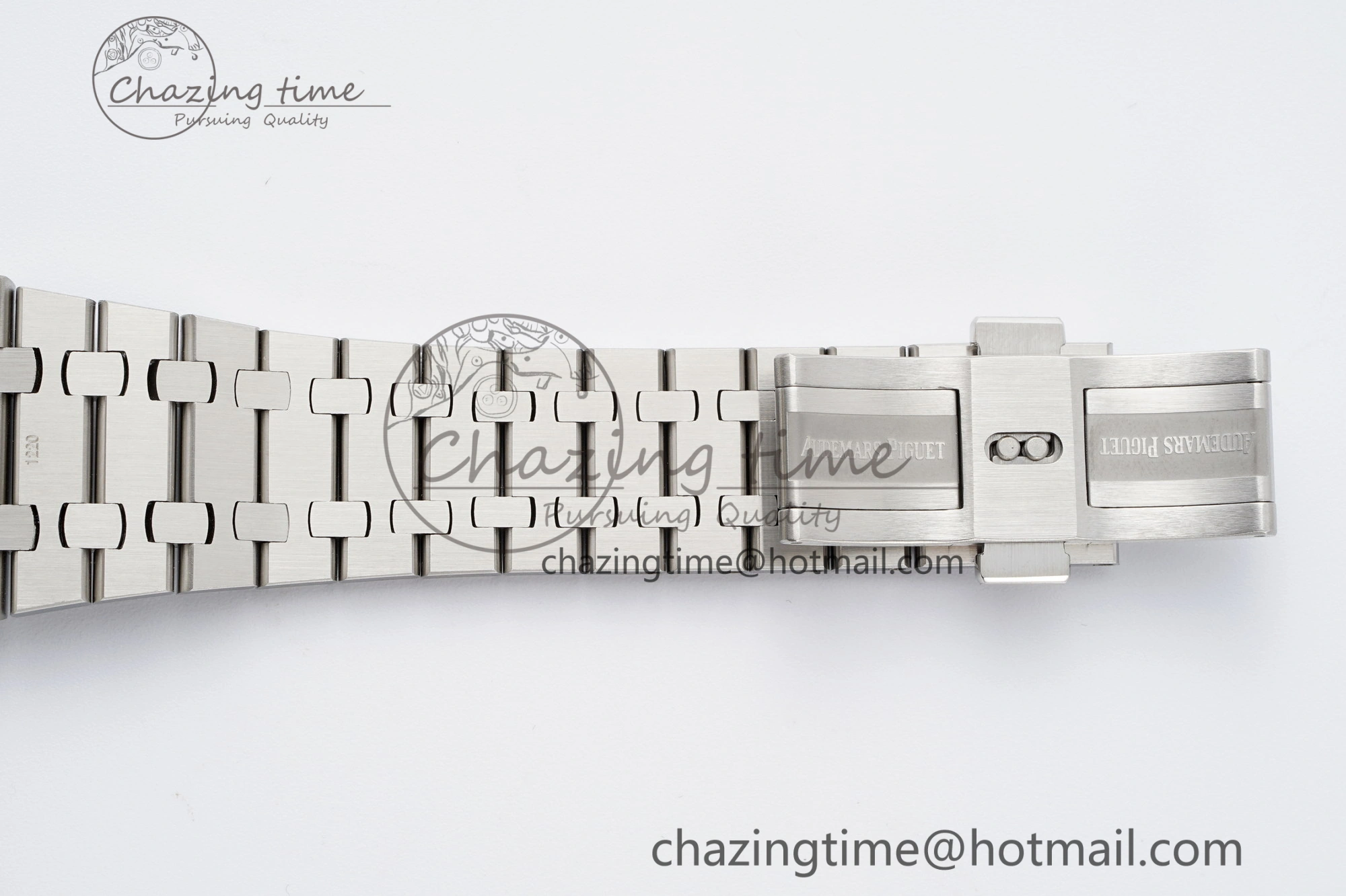 Royal Oak 41mm 15400 SS APSF 1:1 Best Edition Black Textured Dial on SS Bracelet A3120 Super Clone V NewStyle 4728