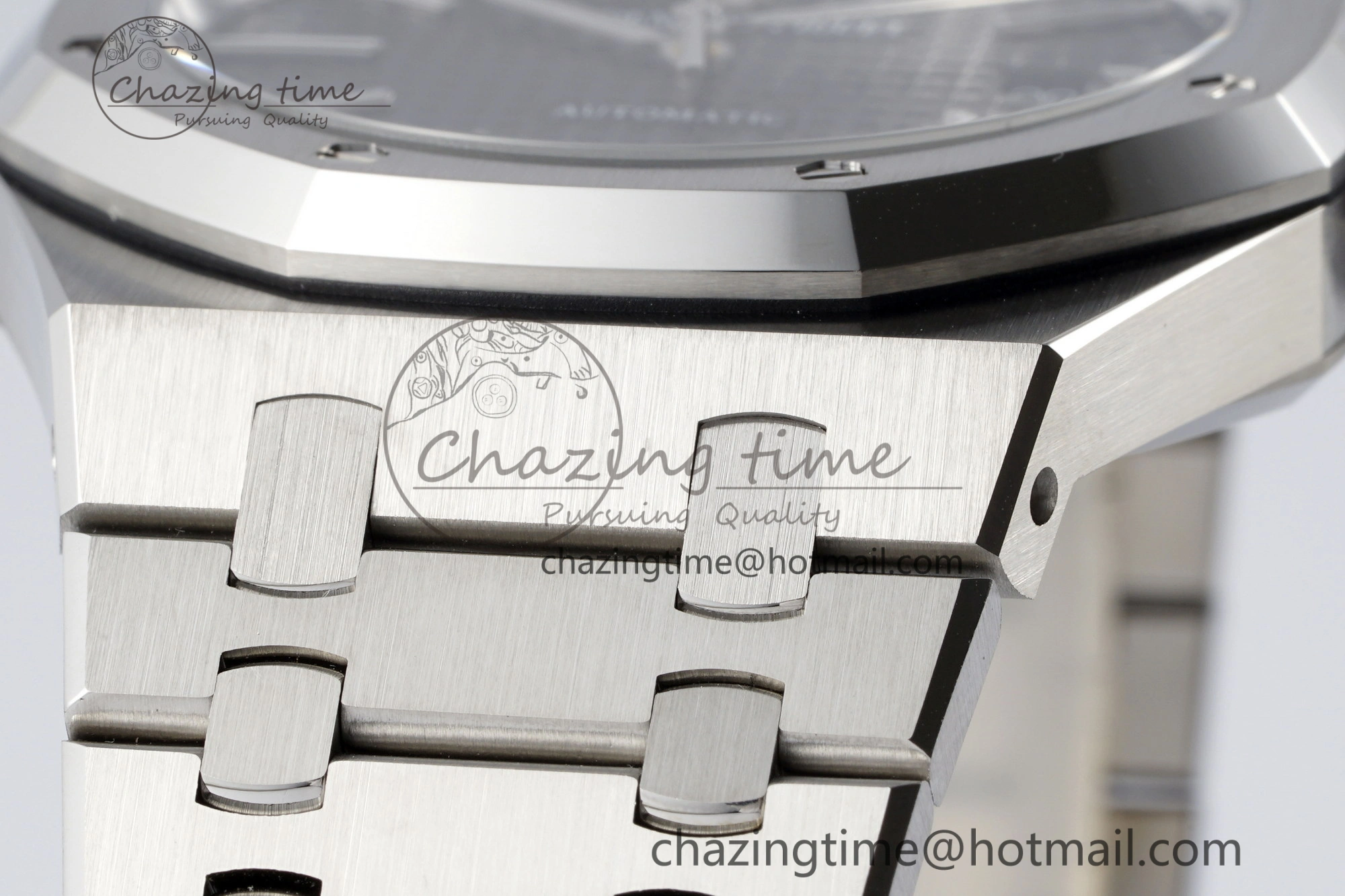 Royal Oak 41mm 15400 SS APSF 1:1 Best Edition Black Textured Dial on SS Bracelet A3120 Super Clone V NewStyle 4728