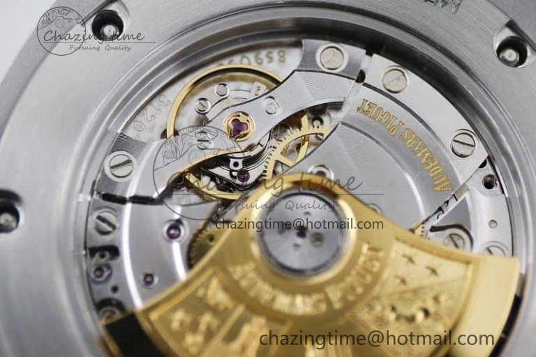 Royal Oak 41mm 15400 SS APSF 1:1 Best Edition Black Textured Dial on SS Bracelet A3120 Super Clone Supportive 4780