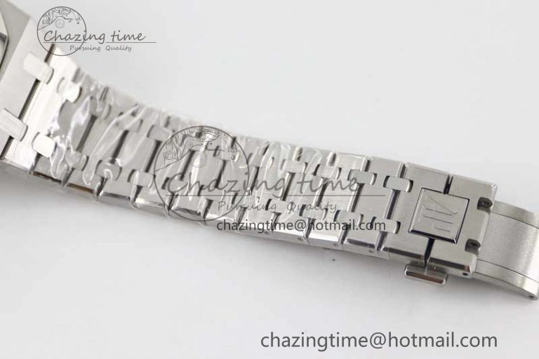 Royal Oak 41mm 15400 SS APSF 1:1 Best Edition Black Textured Dial on SS Bracelet A3120 Super Clone Supportive 4780