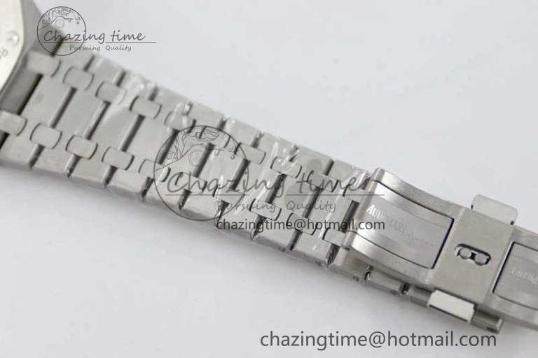 Royal Oak 41mm 15400 SS APSF 1:1 Best Edition Black Textured Dial on SS Bracelet A3120 Super Clone Supportive 4780