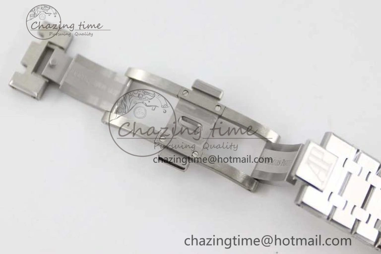 Royal Oak 41mm 15400 SS APSF 1:1 Best Edition Black Textured Dial on SS Bracelet A3120 Super Clone Supportive 4780