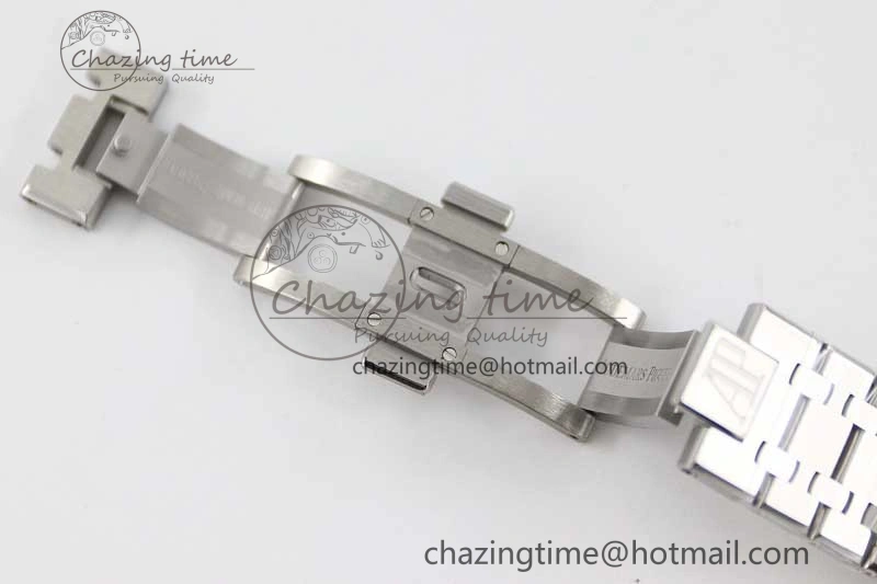 Royal Oak 41mm 15400 SS APSF 1:1 Best Edition Black Textured Dial on SS Bracelet A3120 Super Clone Supportive 4780