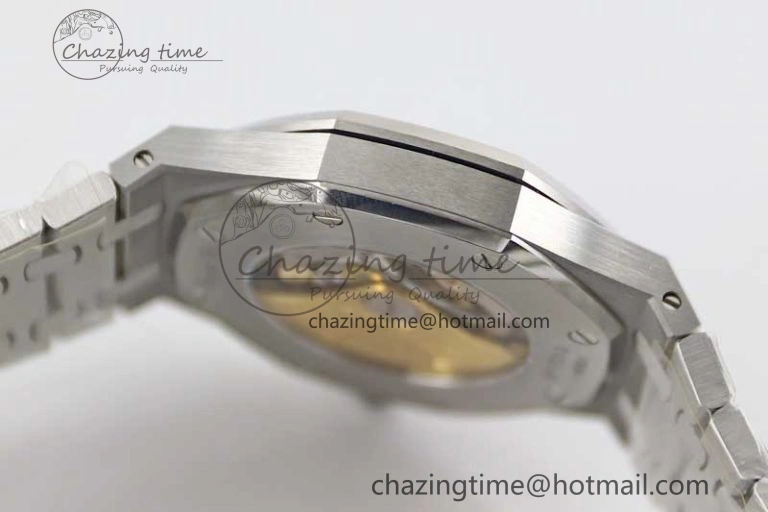 Royal Oak 41mm 15400 SS APSF 1:1 Best Edition Black Textured Dial on SS Bracelet A3120 Super Clone Supportive 4780