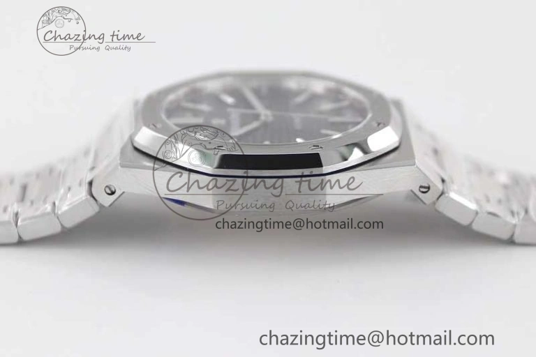 Royal Oak 41mm 15400 SS APSF 1:1 Best Edition Black Textured Dial on SS Bracelet A3120 Super Clone Supportive 4780