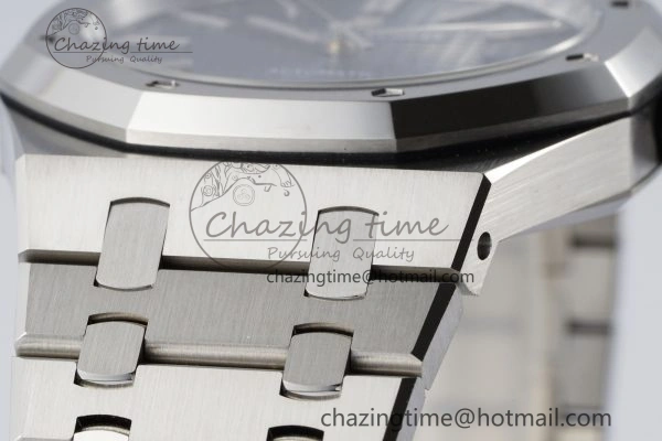 Royal Oak 41mm 15400 SS APSF 1:1 Best Edition Blue Textured Dial on SS Bracelet A3120 Super Clone V SunProtective 4726