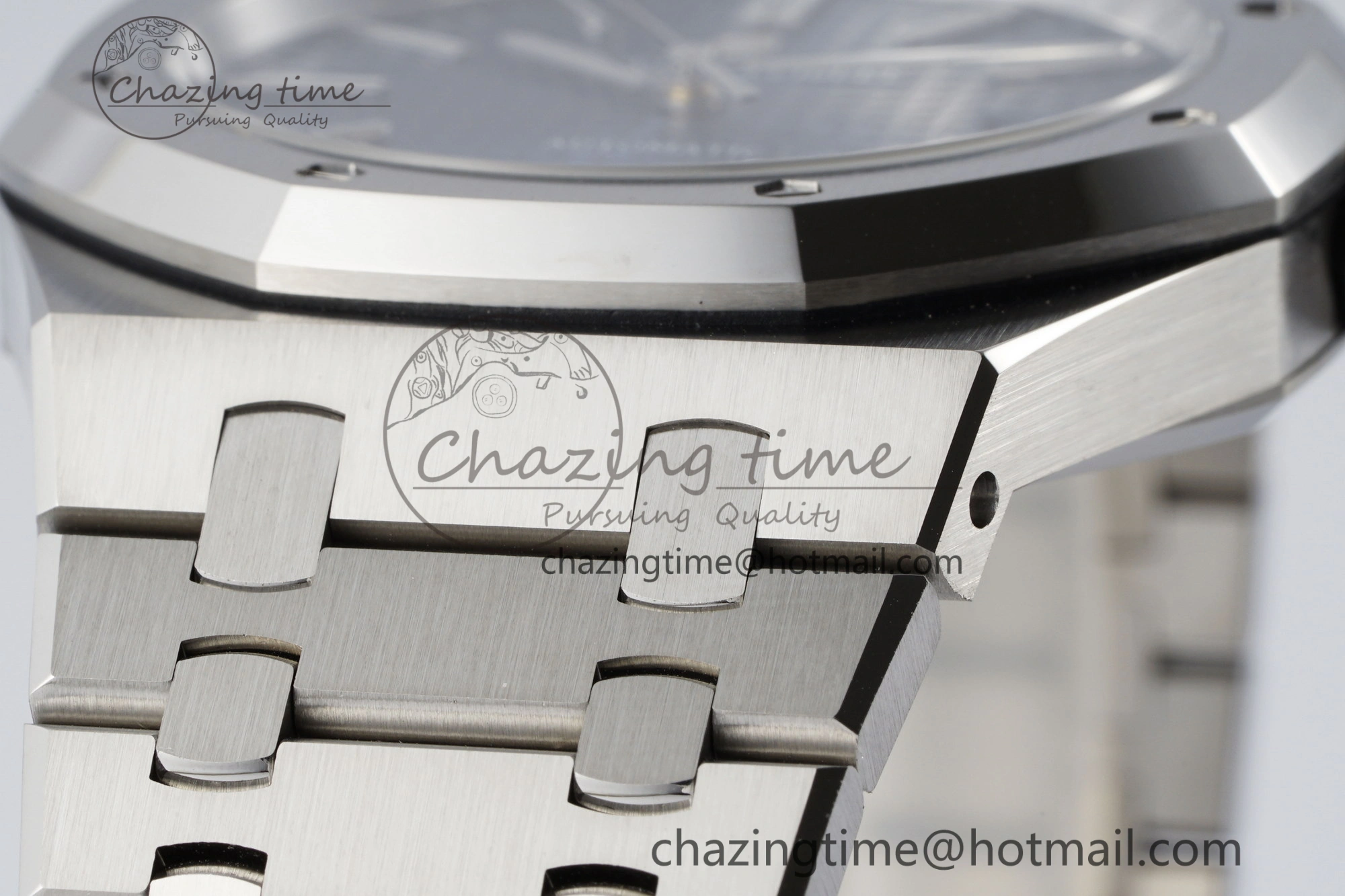 Royal Oak 41mm 15400 SS APSF 1:1 Best Edition Blue Textured Dial on SS Bracelet A3120 Super Clone V SunProtective 4726