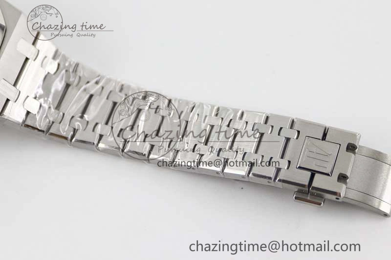 Royal Oak 41mm 15400 SS APSF 1:1 Best Edition Blue Textured Dial on SS Bracelet A3120 Super Clone Premium 4776