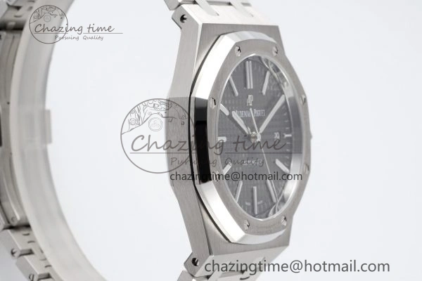 RelaxedFit Royal Oak 41mm 15400 SS APSF 1:1 Best Edition Gray Textured Dial on SS Bracelet A3120 Super Clone V 4730