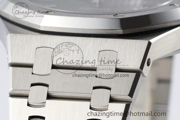 RelaxedFit Royal Oak 41mm 15400 SS APSF 1:1 Best Edition Gray Textured Dial on SS Bracelet A3120 Super Clone V 4730