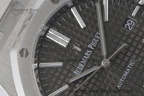 RelaxedFit Royal Oak 41mm 15400 SS APSF 1:1 Best Edition Gray Textured Dial on SS Bracelet A3120 Super Clone V 4730