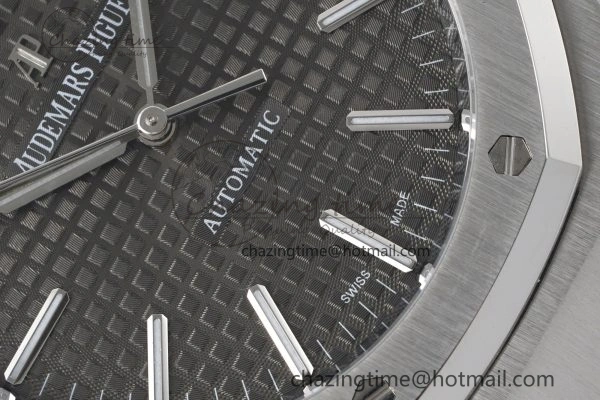 RelaxedFit Royal Oak 41mm 15400 SS APSF 1:1 Best Edition Gray Textured Dial on SS Bracelet A3120 Super Clone V 4730