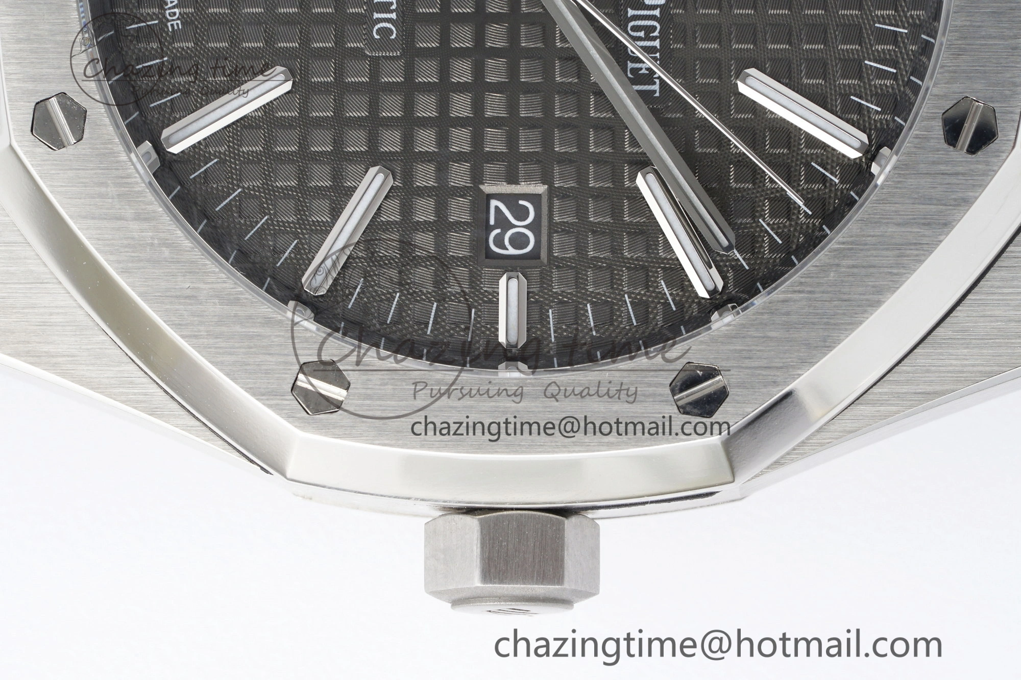 RelaxedFit Royal Oak 41mm 15400 SS APSF 1:1 Best Edition Gray Textured Dial on SS Bracelet A3120 Super Clone V 4730