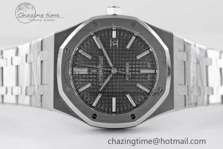 Royal Oak 41mm 15400 SS APSF 1:1 Best Edition Gray Textured Dial on SS Bracelet A3120 Super Clone Reliable 4777