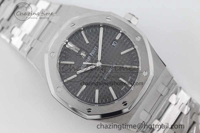 Royal Oak 41mm 15400 SS APSF 1:1 Best Edition Gray Textured Dial on SS Bracelet A3120 Super Clone Reliable 4777