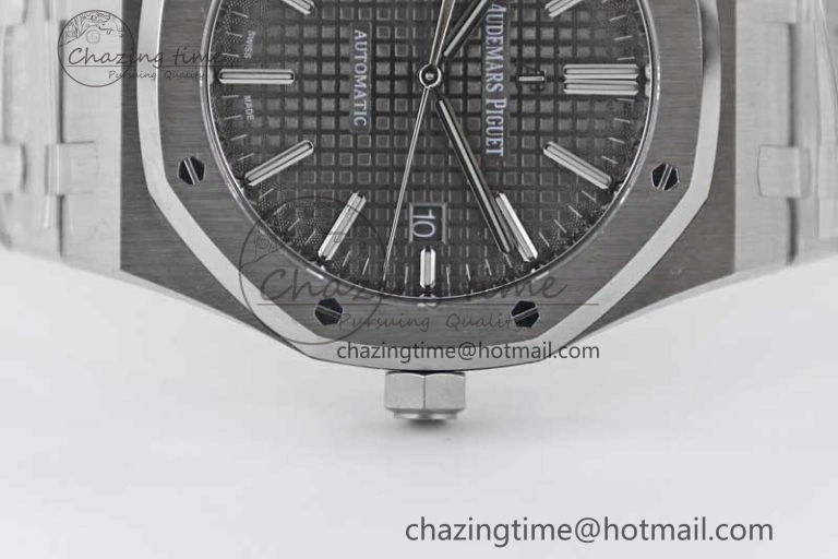 Royal Oak 41mm 15400 SS APSF 1:1 Best Edition Gray Textured Dial on SS Bracelet A3120 Super Clone Reliable 4777