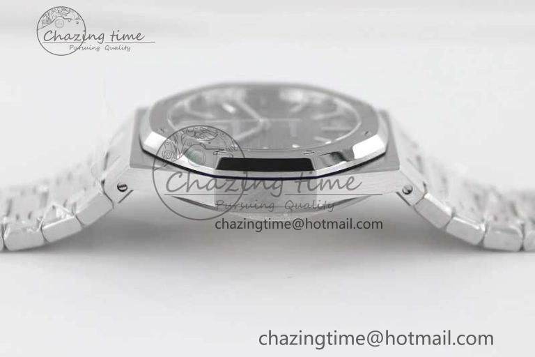 Royal Oak 41mm 15400 SS APSF 1:1 Best Edition Gray Textured Dial on SS Bracelet A3120 Super Clone Reliable 4777