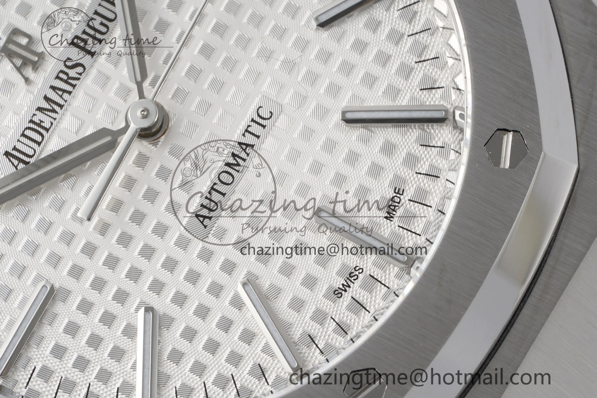 Cozy Royal Oak 41mm 15400 SS APSF 1:1 Best Edition White Textured Dial on SS Bracelet A3120 Super Clone V 4729