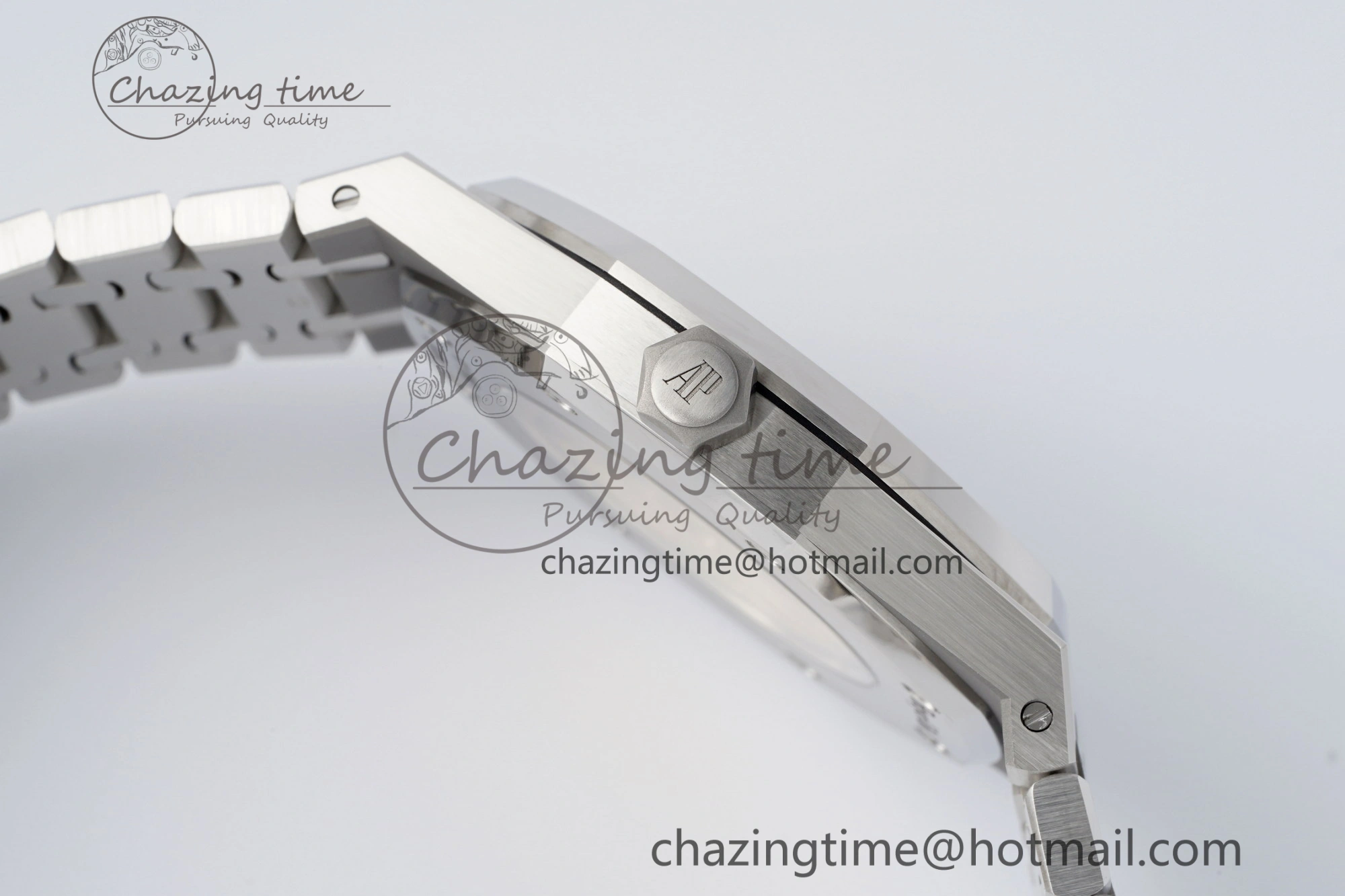 Cozy Royal Oak 41mm 15400 SS APSF 1:1 Best Edition White Textured Dial on SS Bracelet A3120 Super Clone V 4729