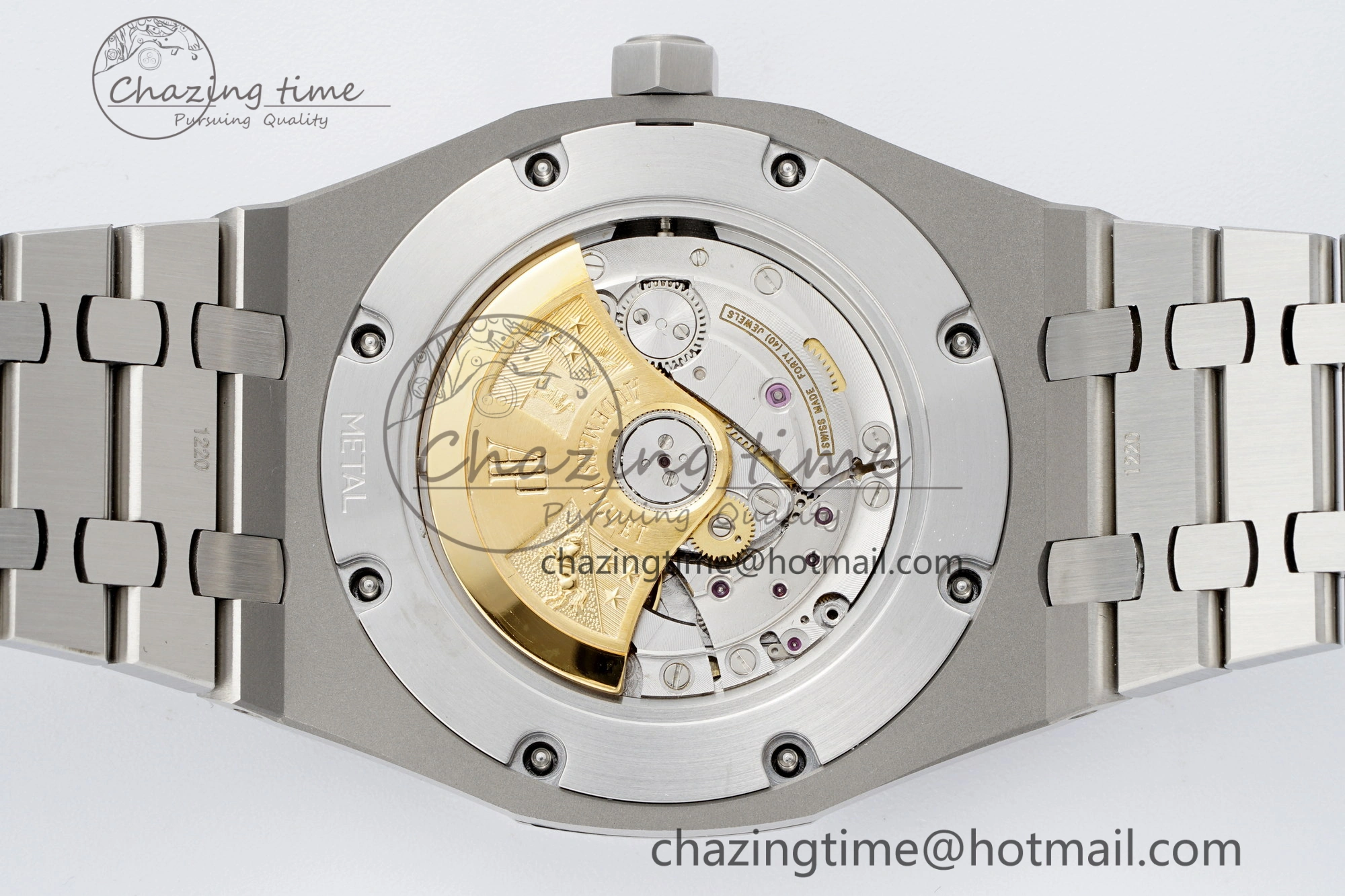 Cozy Royal Oak 41mm 15400 SS APSF 1:1 Best Edition White Textured Dial on SS Bracelet A3120 Super Clone V 4729
