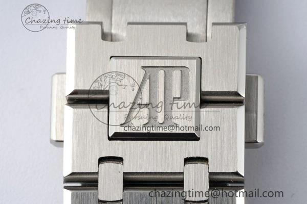 Cozy Royal Oak 41mm 15400 SS APSF 1:1 Best Edition White Textured Dial on SS Bracelet A3120 Super Clone V 4729