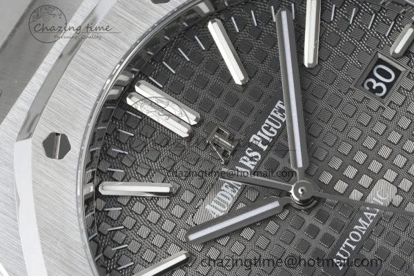 Royal Oak 41mm 15400 SS IPF 1:1 Best Edition Gray Textured Dial on SS Bracelet SA3120 Super Clone GoodFit 4666