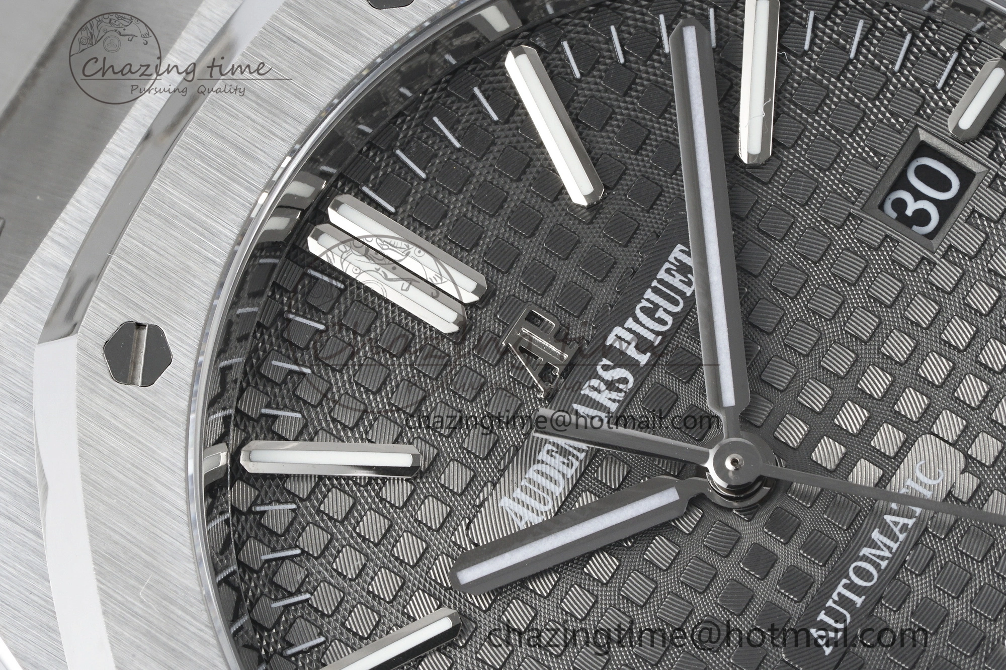 Royal Oak 41mm 15400 SS IPF 1:1 Best Edition Gray Textured Dial on SS Bracelet SA3120 Super Clone GoodFit 4666