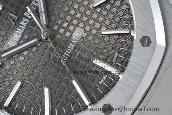 Royal Oak 41mm 15400 SS IPF 1:1 Best Edition Gray Textured Dial on SS Bracelet SA3120 Super Clone GoodFit 4666