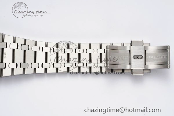 Royal Oak 41mm 15400 SS IPF 1:1 Best Edition Gray Textured Dial on SS Bracelet SA3120 Super Clone GoodFit 4666