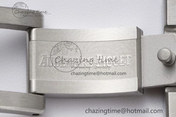 Royal Oak 41mm 15400 SS IPF 1:1 Best Edition Gray Textured Dial on SS Bracelet SA3120 Super Clone GoodFit 4666