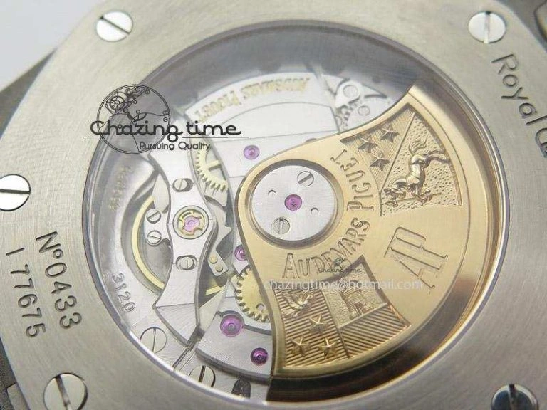 Royal Oak 41mm 15400 SS JF 1:1 Best Edition Black Dial On Black Leather Strap A Snug 5106