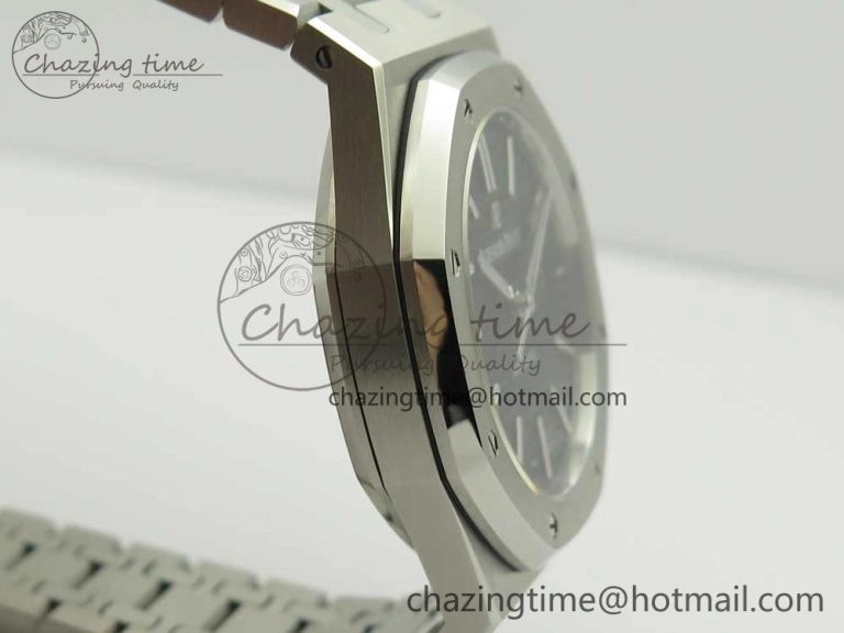 Royal Oak 41mm 15400 SS JF 1:1 Best Edition Black Textured Dial on SS Bracelet A3120 V SmartChoice 4890
