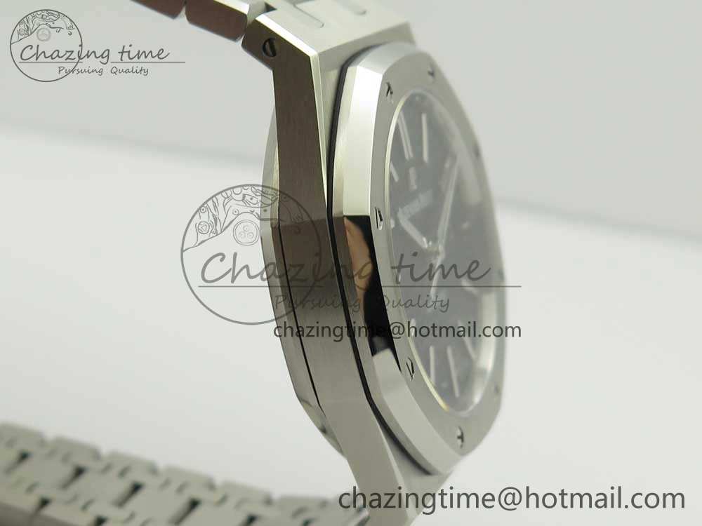Royal Oak 41mm 15400 SS JF 1:1 Best Edition Black Textured Dial on SS Bracelet A3120 V SmartChoice 4890