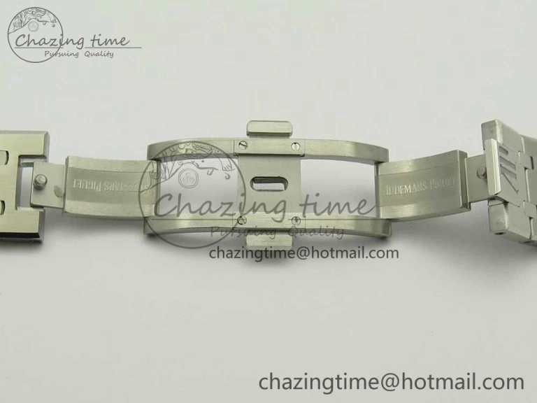 Royal Oak 41mm 15400 SS JF 1:1 Best Edition Blue Textured Dial on SS Bracelet A3120 V QuickDry 4889
