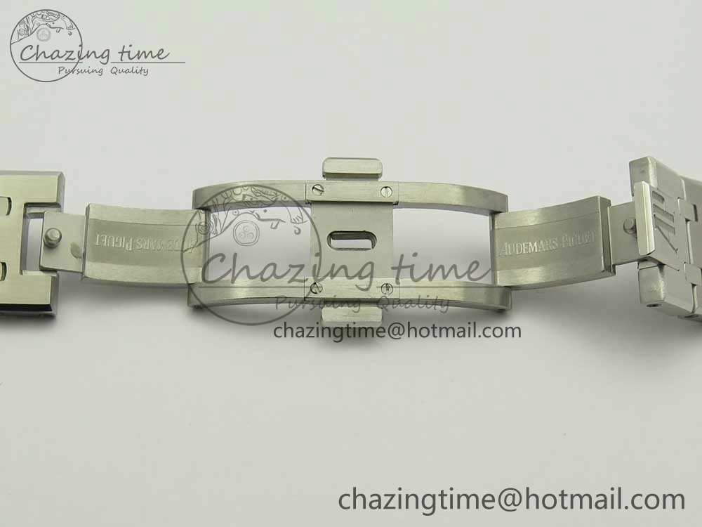 Royal Oak 41mm 15400 SS JF 1:1 Best Edition Blue Textured Dial on SS Bracelet A3120 V QuickDry 4889