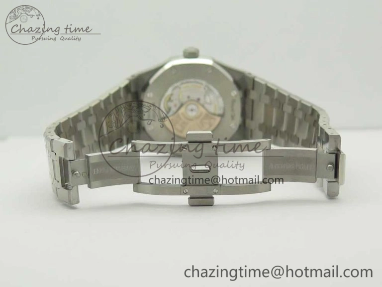 Royal Oak 41mm 15400 SS JF 1:1 Best Edition Blue Textured Dial on SS Bracelet A3120 V QuickDry 4889