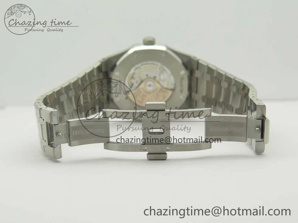 Royal Oak 41mm 15400 SS JF 1:1 Best Edition Blue Textured Dial on SS Bracelet A3120 V QuickDry 4889