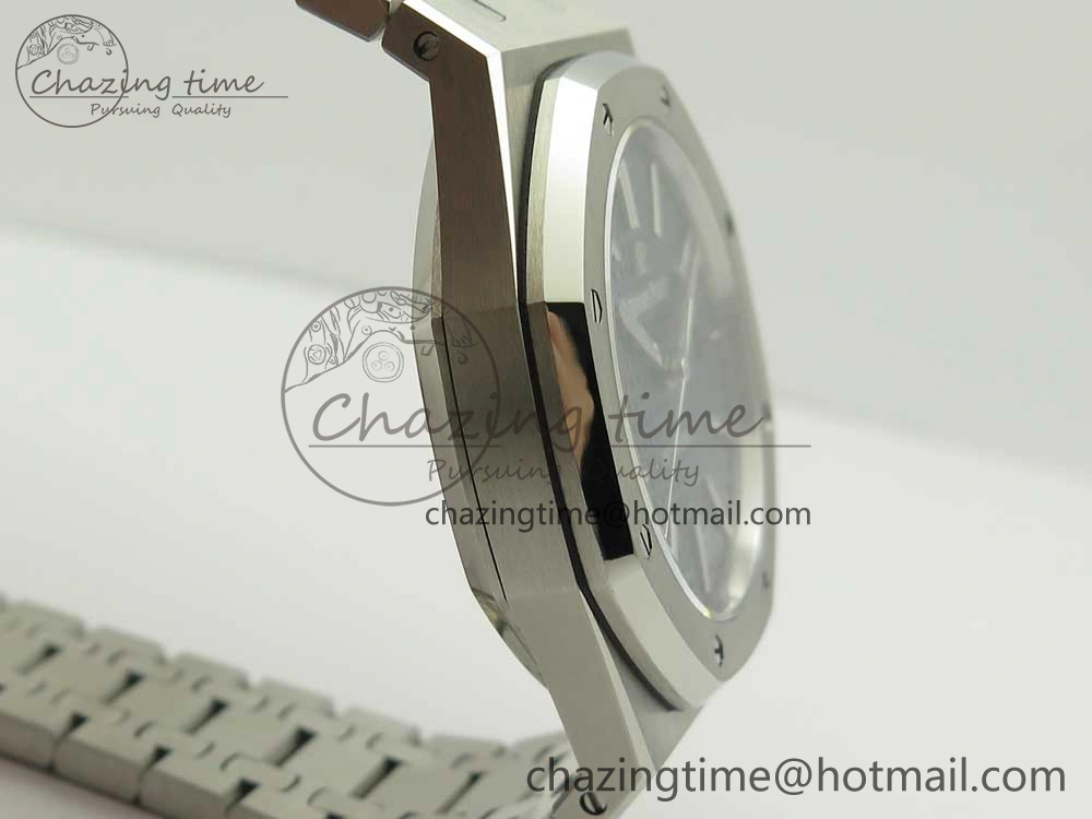 Royal Oak 41mm 15400 SS JF 1:1 Best Edition Blue Textured Dial on SS Bracelet A3120 V QuickDry 4889