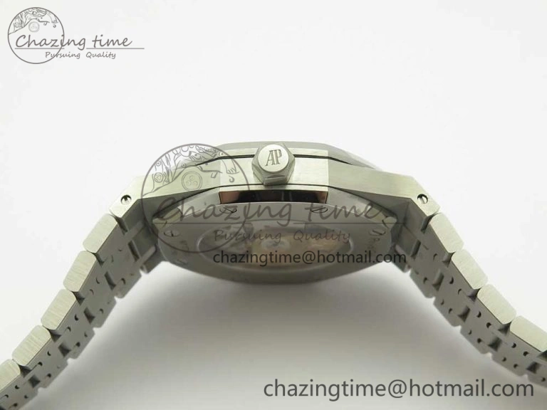 Royal Oak 41mm 15400 SS JF 1:1 Best Edition Blue Textured Dial on SS Bracelet A3120 V QuickDry 4889