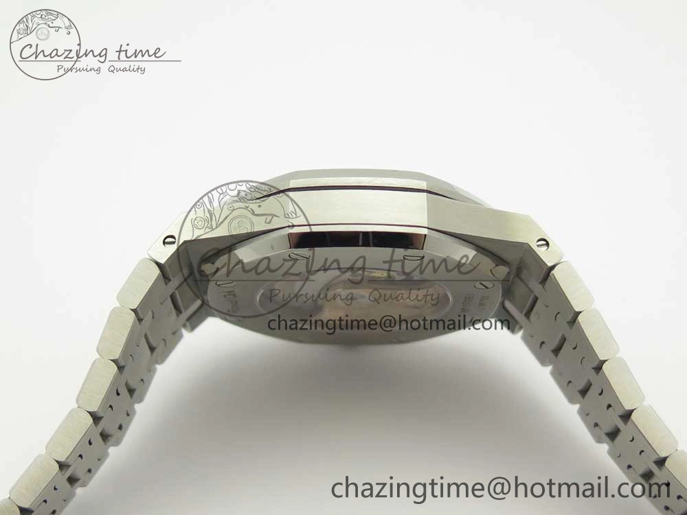 Royal Oak 41mm 15400 SS JF 1:1 Best Edition Blue Textured Dial on SS Bracelet A3120 V QuickDry 4889
