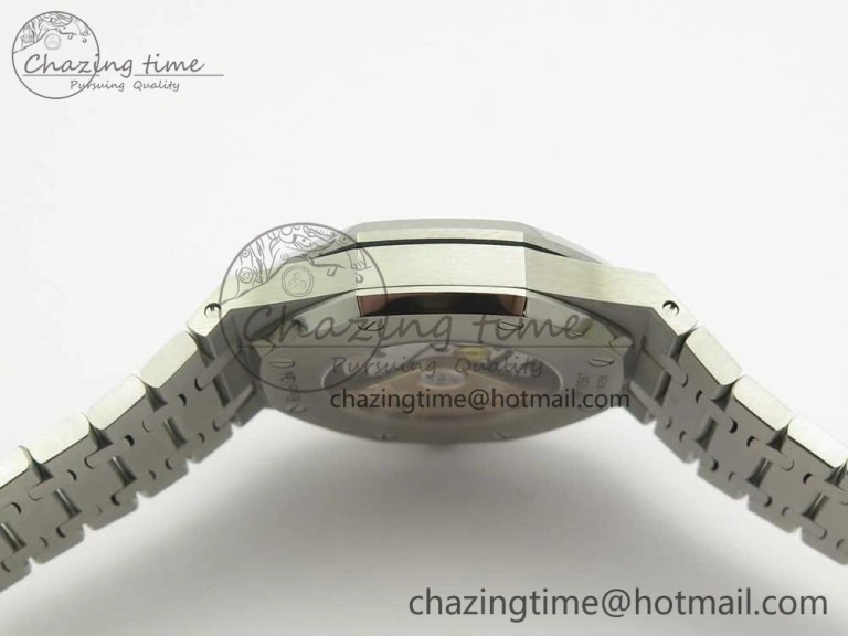 Royal Oak 41mm 15400 SS JF 1:1 Best Edition Gray Textured Dial on SS Bracelet A3120 V TravelReady 4881