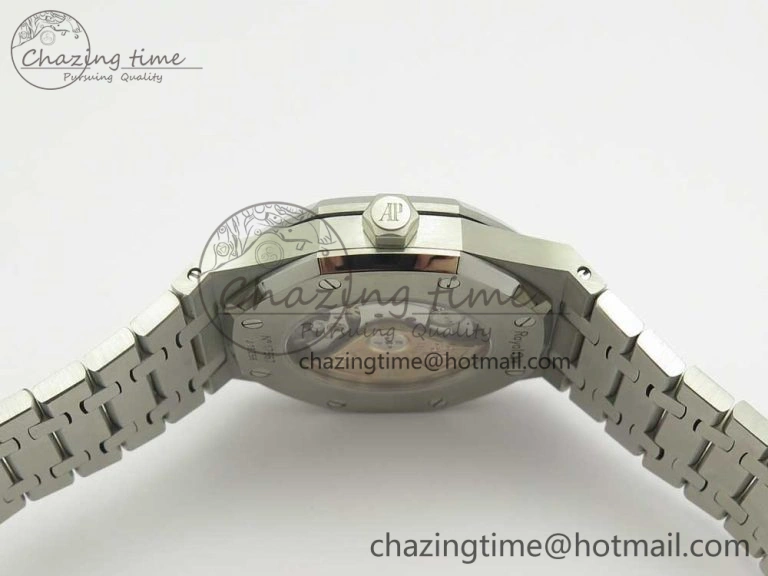 Royal Oak 41mm 15400 SS JF 1:1 Best Edition Gray Textured Dial on SS Bracelet A3120 V TravelReady 4881