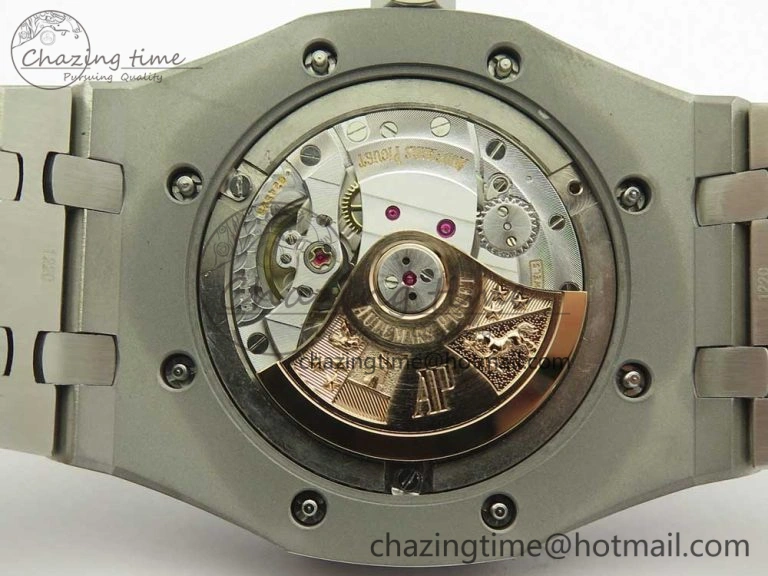 Royal Oak 41mm 15400 SS JF 1:1 Best Edition Gray Textured Dial on SS Bracelet A3120 V TravelReady 4881