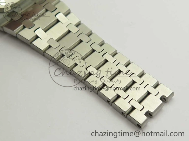 Royal Oak 41mm 15400 SS JF 1:1 Best Edition Gray Textured Dial on SS Bracelet A3120 V TravelReady 4881