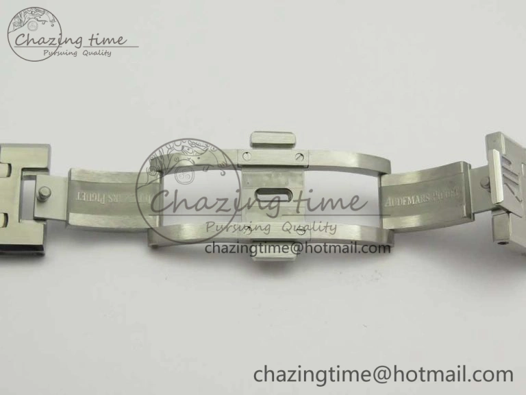 Royal Oak 41mm 15400 SS JF 1:1 Best Edition Gray Textured Dial on SS Bracelet A3120 V TravelReady 4881