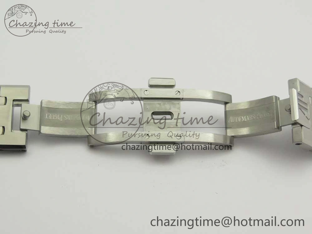 Royal Oak 41mm 15400 SS JF 1:1 Best Edition Gray Textured Dial on SS Bracelet A3120 V TravelReady 4881
