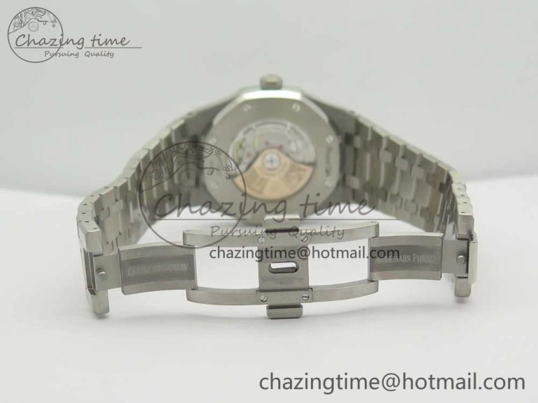 Royal Oak 41mm 15400 SS JF 1:1 Best Edition Gray Textured Dial on SS Bracelet A3120 V TravelReady 4881