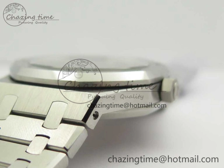 Royal Oak 41mm 15400 SS JF 1:1 Best Edition Gray Textured Dial on SS Bracelet A3120 V TravelReady 4881